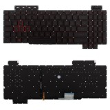 ASUS 90NR00J1-R31HU1 fekete - piros magyar háttérvilágított laptop billentyűzet, keret nélkül
