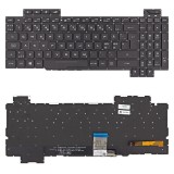 ASUS 90NR0G51-R31ND0 gyári új nordic (norvég) fekete RGB háttérvilágításos laptop billentyűzet, keret nélkül