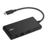 ASUS Dual 4K USB-C Dock DC201 Vezetékes USB 3.2 Gen 2 (3.1 Gen 2) Type-C Fekete