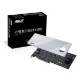 ASUS Hyper M.2 x16 Gen 4 Card (PCIe 4.0/3.0) supports four NVMe M.2 (2242/2260/2 (90MC08A0-M0EAY0)