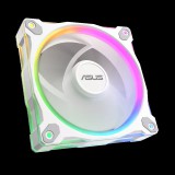 Asus MR120 Prime Reverse 120mm PWM ARGB Rendszerhűtő ventilátor - Fehér (90DA00L3-B09000)