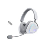 Asus ROG Delta II Gaming Headset vezeték nélküli/Bluetooth/vezetékes fejhallgató, fehér