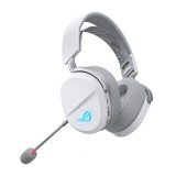 Asus ROG Pelta vezeték nélküli gamer headset, Tri-mode csatlakozás, 50 mm-es hangszórók, fehér