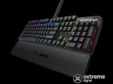 Asus TUF K3 USB mechanikus vezetékes gamer billentyűzet, fekete