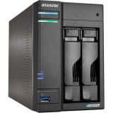 Asustor AS6702T LOCKERSTOR 2, 4GB RAM, 2xHDD/SSD, M.2, 2xUSB 3.2, 2xRJ-45, 1x HDMI, Fekete NAS szerver