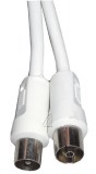 Aswo ANTENNAKÁBEL 1,5M FEHÉR, EGYENES DUGÓVAL ew01675