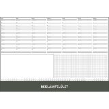 Asztali könyöklő fehér lapokkal zöld műbőrcsíkkal 570 x 390 mm Realsystem 2025.
