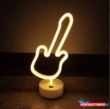 Asztali LED-es neon világítás (egyszínű gitár) x