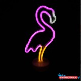 Asztali LED-es neon világítás (flamingó) x