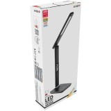 Asztali LED lámpa, Nathan, kijelzős, 6W, 5000K, AVIDE, fekete
