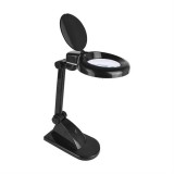 Asztali nagyító – LED, 1,75x és 4x nagyítás, 3+12 dioptria