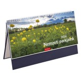 Asztali naptár képes toptimer t054 álló fehér lapos nemzeti park kék 2026. t542t-004