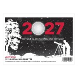 Asztali naptár VECTRALINE TA23 álló fehér lapos holdfázissal 2027.