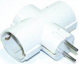 . Átalakító, 3 csatlakozóaljzat, földelt (ELTDF)