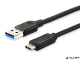 Átalakító kábel, USB-C-USB 3.2, 1m, EQUIP