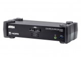 ATEN 2-Port USB 3.0 4K HDMI KVMP Switch with Audio Mixer Mode CS1822-AT-G