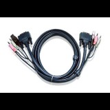 ATEN 2L-7D03UI KVM kábel Fekete 3 M (2L-7D03UI)