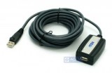 ATEN kábel USB2.0 Type-A (Male) - USB2.0 Type-A (FeMale) Extender 5m (UE250)