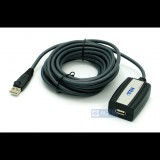ATEN kábel USB2.0 Type-A (Male) - USB2.0 Type-A (FeMale) Extender 5m (UE250) (UE250) - Adatkábel