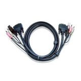 ATEN KVM Kábel USB DVI-I 3m 2L-7D03UI