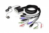 Aten KVM switch 2PC HDMI és AUDIO (CS692)