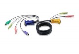 ATEN PS/2 KVM Cable with 3 in 1 SPHD and Audio 1,8m Black 2L-5302P