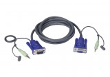 ATEN VanCryst KVM VGA Cable with Audio 1,8m 2L-2402A