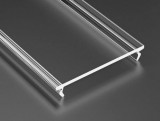 Átlátszó PVC takaróprofil Széles Led profilokhoz 1 méteres