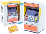 ATM Pénzautomata (Persely) Gyerekeknek-Fény és Hanghatásokkal-ATM Kártyával-Arcfelismerő Funkcióval-PIN zárral