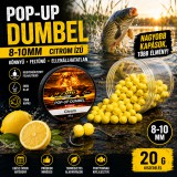 Atomix Pop-Up Dumbel lebegő pontycsali Cit-Corn ízű 8–10 mm - sárga