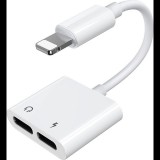 Audio Adapter Dual Lightning Joyroom S-Y104 (white) (6956116718985)