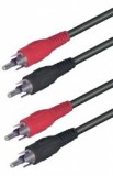 Audió kábel, 2 RCA dugó-2 RCA dugó, 1,5 m (A 3X)