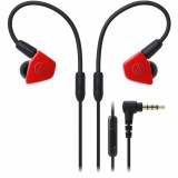 Audio-Technica ATH-LS50iSRD Live-Sound mikrofonos fülhallgató piros (ATH-LS50iSRD) - Fülhallgató
