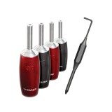 AudioQuest 500BS ezüstözött banándugó (4db/csomag)