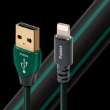 AudioQuest Forest USB 2.0-A apa - Lightning apa Összekötő kábel 1.5m - Fekete/Zöld (LTNUSBFOR01.5)