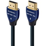 AudioQuest HDM18BLUE100 BlueBerry HDMI apa - HDMI apa, 1 m, 8K Fekete-Kék kábel