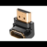 AudioQuest HDMI Type A anya - HDMI Type A anya aranyozott csatlakozós 90 fokos adapter (HDM90N)