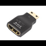 AudioQuest HDMI Type A anya - Mini HDMI Type C apa aranyozott csatlakozós adapter (HDMADAC)