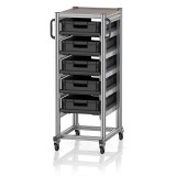 AUER ESD Rendszerkocsi Euro Tárolóládahoz 60 x 40 Magasság 134 cm ESD SE 134 6412.2
