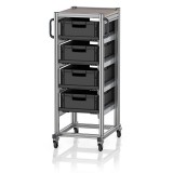 AUER ESD Rendszerkocsi Euro Tárolóládahoz 60 x 40 Magasság 134 cm ESD SE 134 6417.2