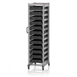 AUER ESD Rendszerkocsi Euro Tárolóládahoz 60 x 40 Magasság 200 cm ESD SE 200 6475.2