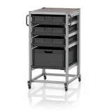 AUER ESD Rendszerkocsi Euro Tárolóládahoz 80 x 60 Magasság 134 cm ESD SE 134 863212