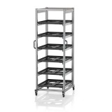 AUER ESD Rendszerkocsi Euro Tárolóládahoz 80 x 60 Magasság 200 cm ESD SE 200 86 U