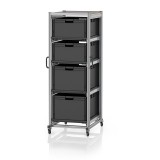 AUER ESD Rendszerkocsi Euro Tárolóládahoz 80 x 60 Magasság 200 cm ESD SE 200 864232