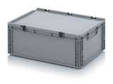 AUER Euro Műanyag Láda Zsanéros Tetővel Ed 64/22 Hg
