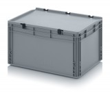 AUER Euro Műanyag Láda Zsanéros Tetővel Ed 64/32 Hg