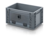 AUER Nyitott tárolódoboz Euro formátumban akrilüveg figyelőablakkal EG SKL 32/17 HG