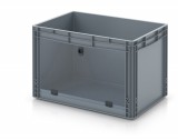 AUER Nyitott tárolódoboz Euro formátumban akrilüveg figyelőablakkal EG SKL 64/42 HG