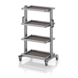 AUER Rendszerkocsi 60 x 40 Euro ládához, magasság 134 cm, kihúzható sín nélkül EG SW 134-1 64 U
