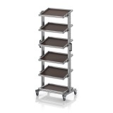 AUER Rendszerkocsi 60 x 40 Euro ládához, magasság 200 cm, dönthető EG SWN 200 64 U